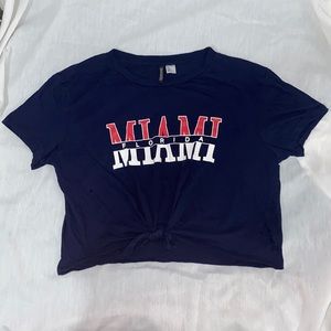Navy Blue Miami Florida T-Shirt